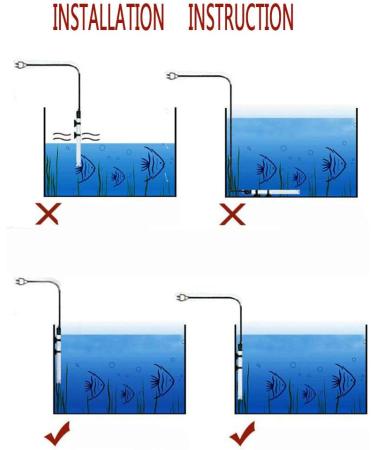 MODUODUO Aquarium Heater Submersible Betta Fish Tank Heater with Suction Cups Auto Thermostat Heater for Marine Saltwater and Freshwater (100W) - Buy Online on GoSupps.com