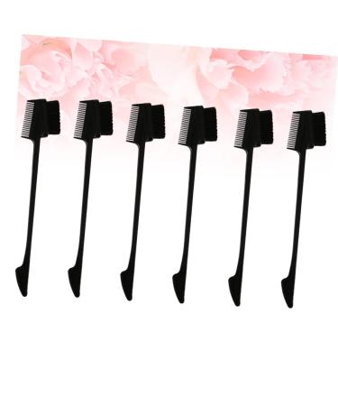 Housoutil 6pcs Eyelash Comb & Brow Brush Set - Multipurpose Eyebrow Spoolie & Lash Separator for Men & Women - Perfect for Mascara & Hair Teasing - Buy Online on GoSupps.com