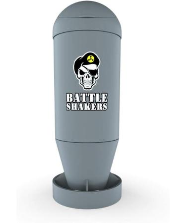 Battle Shakers Arsenal - Set of 4 Military Shaker Bottles 20 oz - Missile, Bomb, Torpedo, Bullet - Protein Cup with Storage Compartment - Dishwasher Safe & BPA Free - Buy Online on GoSupps.com