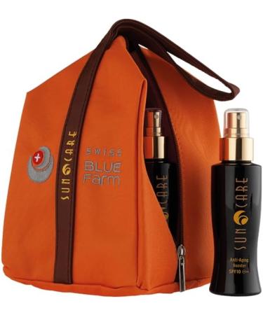 BLUE FARM | Anti Aging Booster SPF 10 ml 100. Anti-aging sun concentrate for face and body low protection spray with activator. Leaves no residue. Complete absorption - Buy Online on GoSupps.com