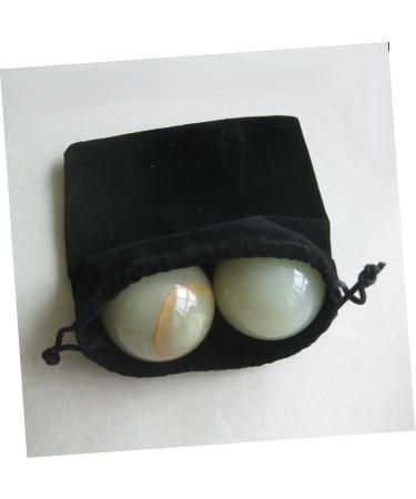 Buy Gatuida Foldable Oven Wind Protection Massage Balls - Jade Stress Relief & Training Globe - Green & White - Perfect for Relaxation - Buy Online on GoSupps.com