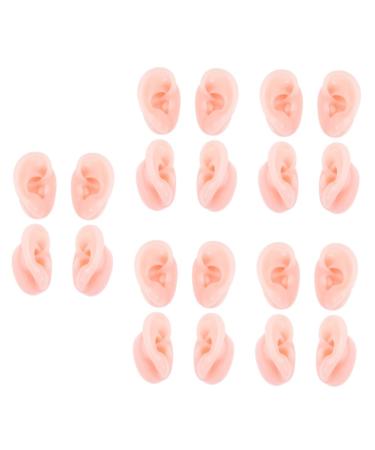 10 Pairs Artificial Ear Mold Fake Ear Models Silicone Ear Model Fake Ears Silicone Ears Silicone Body Parts Piercing Practice Body Parts