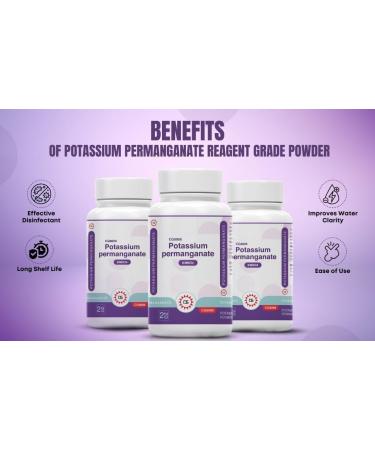 Reagent Grade Potassium Permanganate 2oz | Free Flowing | USA Made | Fast Shipping - Buy Online on GoSupps.com