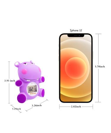 Baby Bath Thermometer | Doli Yearning Hippo | BPA Free | Kids Bathroom Safety & Floating Toy - Buy Online on GoSupps.com