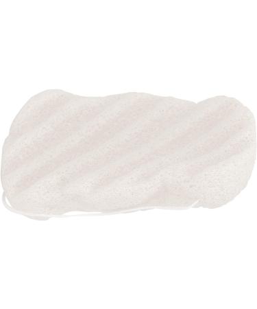 Plant Fiber Facial Sponge Washable Reusable Portable Exfoliating Bath Puff for Sensitive Skin Care (Long wavy white (dry)) - Buy Online on GoSupps.com