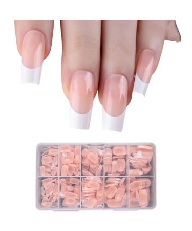 AJTUTUS/Box French Tip False s Press On False s Full Cover Stick On Ballerinas Artificial s