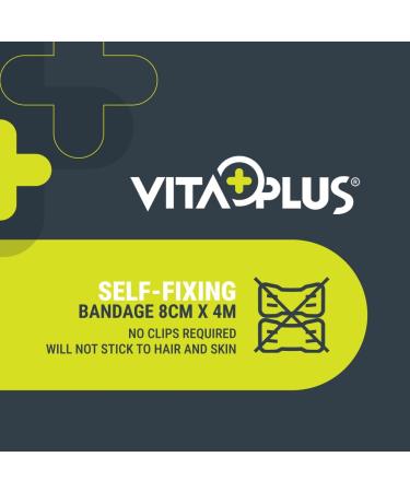 VITAPLUS PBT Self-Fixing Bandages - 10cm x 4m | Elastic Cohesive, Hypoallergenic, Latex-Free for Easy Application - Buy Online on GoSupps.com