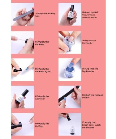 BNG Base Gel Top Gel Natural Dry Activator Brush Saver for for Nail Dip Powder Natural Dry Cure Dipping Powders - (Color: Activator) - Buy Online on GoSupps.com