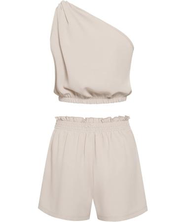 WILLBEST Women's 2 Piece Outfit Cotton Linen 3/4 Sleeve Tops & Pant Suits Lounge Matching Set Sweat Suits 156-eaooh-khaki#1 L - Buy Online on GoSupps.com