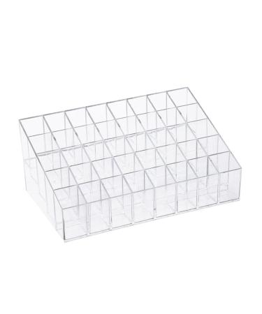 minkissy Practical Lipstick Holder 40grid Lip Gloss Organizer Simple Design For Neat Storage