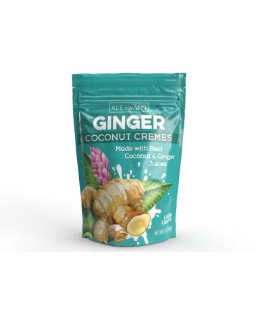 ALE + WANG Ginger Coconut Cremes Hard Candy | Made with Natural Ginger Juice and 100% Pure Coconut Milk | Great Alternative to Chocolate, Caramel, and Toffee (1-Pack) 3 Ounce (Pack of 1)