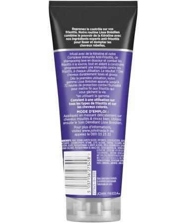 JOHN FRIEDA Frizz Ease Brazilian Smooth Anti-Frizz Immunity Shampoo 250ml - Buy Online on GoSupps.com