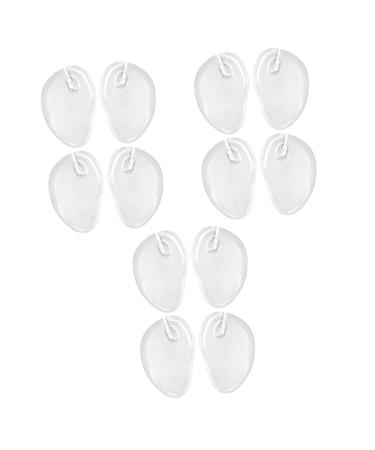 FRCOLOR 12 Pcs Palm Rest Shoe Inserts Sandals Foot Pad Tong Sandal Gel Inserts Foot Protectors for Feet Beach Sandal Adhesive Foot Cushions Replacement Insoles Clear Insoles