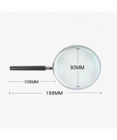 Magnifying Glasses Educational Hobby Magnifiers Handheld Magnifying Glass Child Elderly Learning Mechanics Repair of View Optical Large Lens Mirror 10 Times Magnification 110Mm - Buy Online on GoSupps.com