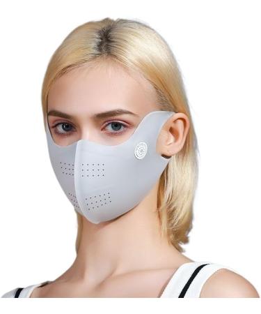 NAERTFD Sun Protection Mask for Women - Breathable Ice Silk Veil for Outdoor Sports - Full Face Sun Protection - Pink Size S - Buy Online on GoSupps.com