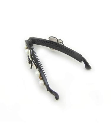 Meilliwish Noble Flower Wedding Banana Hair Clip for Women & Girls - Elegant White Accessory - Buy Online on GoSupps.com