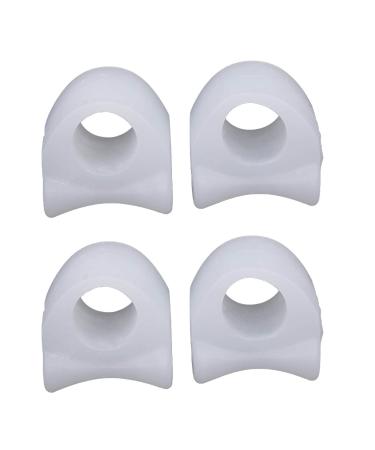 Toe Gel Corrector For Plantar Spacers Ring Fasciitis For Bunion Separator Toe Beauty Tools Organic Cleaning Products for Home One Size White
