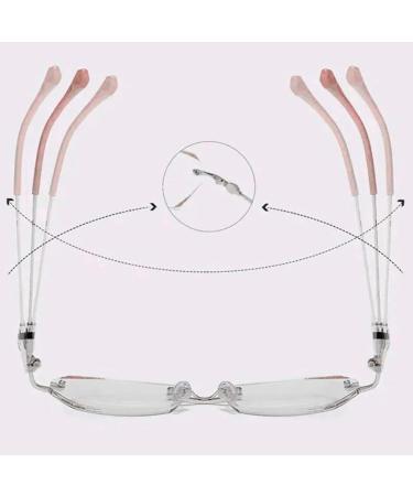Buy Women's Diamond Rimless Anti-Blue Light Reading Glasses +300 - Ultra Light Frameless Portable & Stylish - Buy Online on GoSupps.com