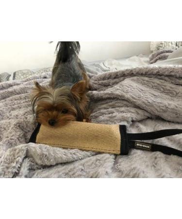 Dingo Gear Jute Chew Sausage Toy for Dogs | 28x4 cm IGP IPO Training Retriever with Holder - S00144 - Buy Online on GoSupps.com