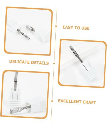 FOMIYES Tools Nail Grinding Heads Professional Drill Bits Manicure Drill Bits Cuticle Drill Bits for Nails Safety Bits for Nail Drill Nail Bit Portable Polishing Head Stainless Steel - Buy Online on GoSupps.com