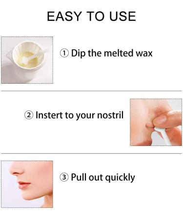 Nose Hair Waxing Kit for Men & Women - 50g/1.67oz Nose Wax with 20 Applicators - Buy Online on GoSupps.com