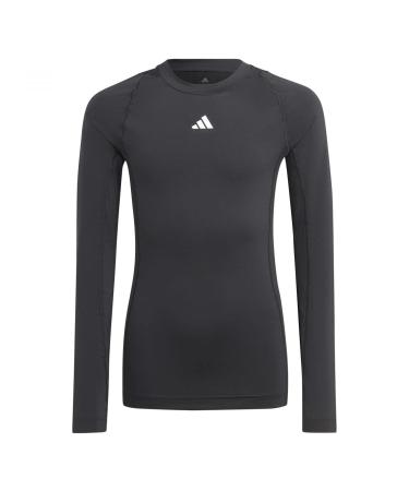 adidas Boys Techfit Aeroready Long-Sleeve Top T-Shirt (Long Sleeve) 164 Black