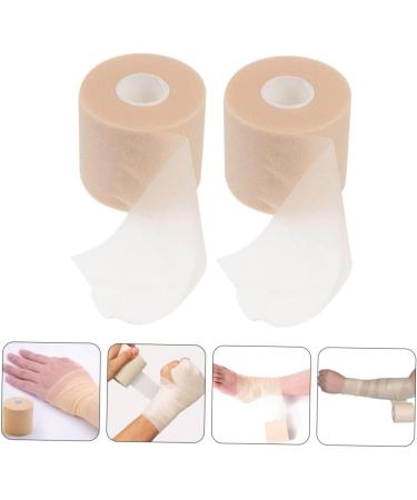 NOLITOY Sports Self-Adherent Tape for Ankle Sprains - Medical Prewrap Athletic Tape - 2 Rolls Khaki 6.5x6.5x6CM - Ideal for Injury Support & Prevention - International Shipping Available - Buy Online on GoSupps.com