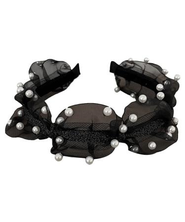 Minkissy Wedding Decor Flower Decor French Style Unique Pearl Hairband Versatile Hair Decor Stylish Headdress Rhinestone Headpiece Womens Headbands