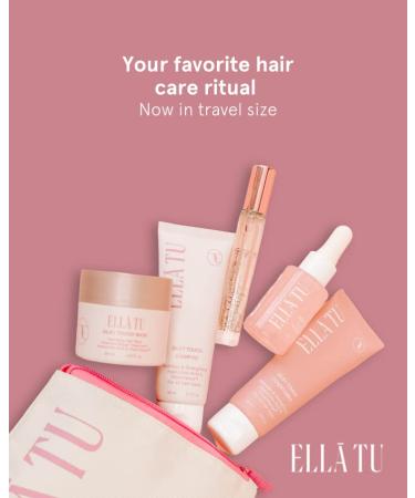Ellatu Goddess Travel Size Hair Kit | TSA Approved | All Hair Types | Hydrating Shampoo Conditioner Mask Serum & Fragrance - Buy Online on GoSupps.com