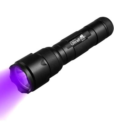 ULTRAFIRE UV LED Torch 395-405 nm Black Light Adjustable Focus Super Power Ultraviolet Flashlight Single Mode Mini UV Torch for Pet Urine Stain Curing UV Glue Leak Detector 502UV - Buy Online on GoSupps.com