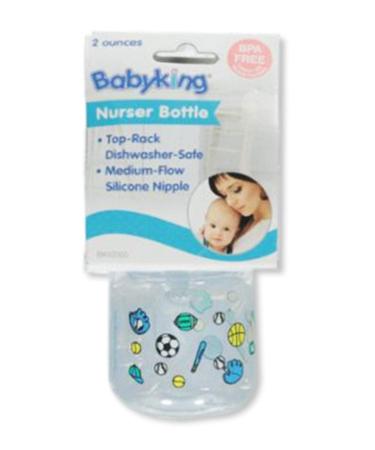 Baby King 2 oz. Nurser Bottle - Blue  one Size one size Green
