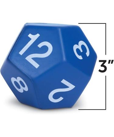 Learning Resources Jumbo Foam Polyhedral Dice Set - 5 Dice with 4, 8, 10, 20 Sides - Ages 5+ - Multicolor - Buy Online on GoSupps.com
