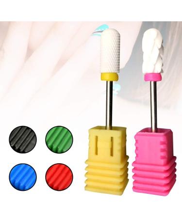 GLOA Electric Nail Drill Bit Nail File Bits Cuticle Remover Bits Round End Drill Bit Cuticle Clean Polishing Manicure Tool Yellow - Buy Online on GoSupps.com