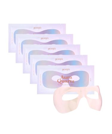 Petitfee Aura Quartz Hydrogel Eye Zone Mask 5ea (9g*5) - Lavender Eye Mask for Entire Eye Area Instant Cooling Eye Puffiness Morning Quick Eye Care Rejuvenating Tired Eye Area Brighten Under Eye