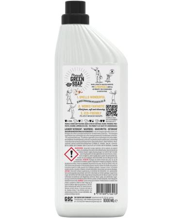 Marcel's Green Soap Laundry Detergent - Cotton & Vanilla, 1L - Eco-Friendly, Vegan, Biodegradable - Palm Oil Free - Buy Online on GoSupps.com