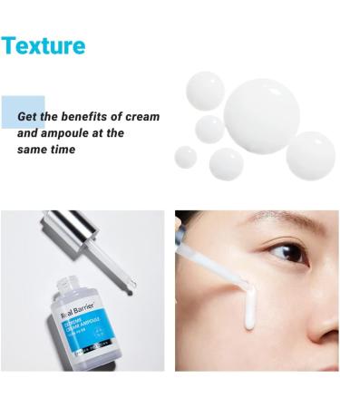 Real Barrier Extreme Cream Ampoule Facial Moisturizer with 3-Ceramide and Panthenol High Concentrated Ampoule for Sensitive Skin Nourishing Strengthening Skin Barrier MLE 1.01 Fl. Oz 30ml - Buy Online on GoSupps.com