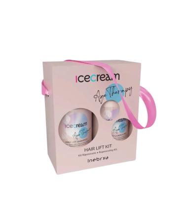 Inebrya Ice Crem Age Therapy Hair Lift Duo: Shampoo & Conditioner Kit for Mature Treated Hair | 300+300ml