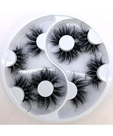 HBZGTLAD 2021 25mm 3D Faux Mink Eyelashes - 5 Pairs Handmade Long Thick Eye Lashes for Beautiful Makeup - Buy Online on GoSupps.com