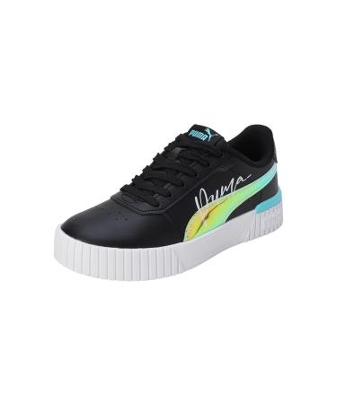 PUMA Girls Carina 2.0 Crystal Wings Jr Sneaker 36 EU Puma Black Team Aqua Puma White