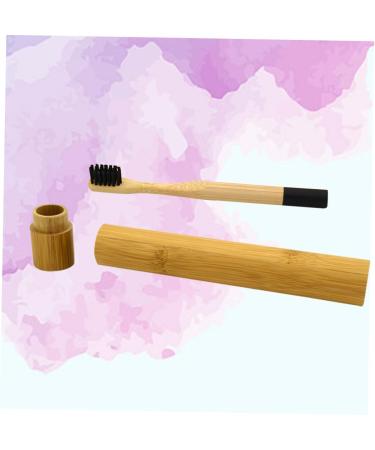 STOBAZA Bamboo Toothbrush Eco-Friendly Wooden Toothbrush with Soft Bristles | Pack of 1 | Sustainable Oral Care - Buy Online on GoSupps.com