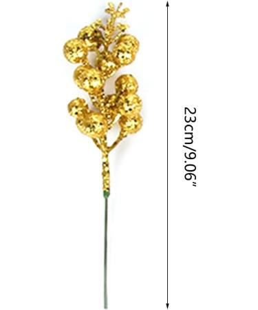 12 Pcs Glitter Berry Picks - Artificial Stems for Christmas Tree & Spring Decor | HNSDSVCD - Buy Online on GoSupps.com