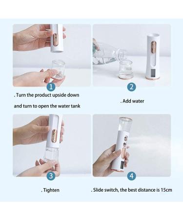Portable Nano Facial Mister with USB Double-hole Design & Moisture Tester - For Hydration & Refreshing Skin - Ideal for Eyelash Extensions - Buy Online on GoSupps.com