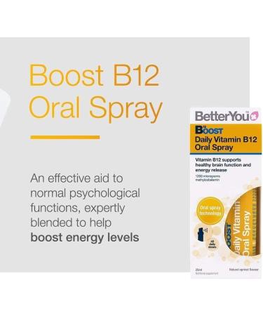  Tudor Better You Boost B12 Lot de 2 flacons de spray buccal 2 x 25 ml - Buy Online on GoSupps.com