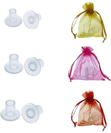 Clear High Heel Protectors，YUBRO 3 Size Soft Heel Covers for Walking on Grass and Uneven Floor(S/M/L)