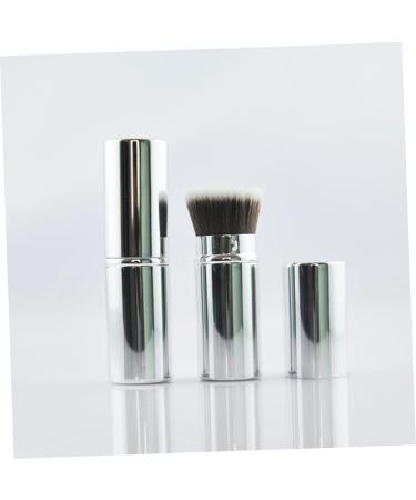 minkissy Retractable Powder Brush Retractable Makeup with Cover Blush Brush Cosmetic Tools Foundation Applicator Makeup Supplies Cosmetic Applicator Travel Makeup Metal Telescopic - Buy Online on GoSupps.com