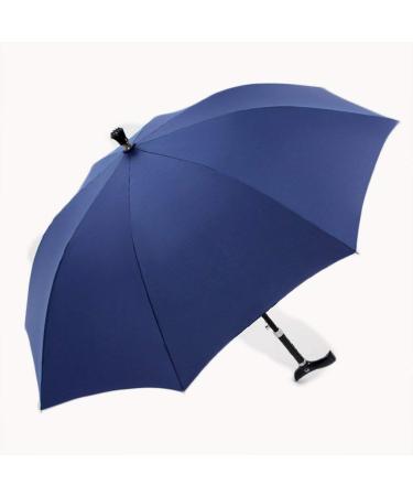 Umbrella Crutches Telescopic Walking Sticks Aluminum Canes Fiberglass Dual 8 Bone Sun Weatherproof Non-Slip Blue 82Cm Automatic Travel Mountaineering Everything is fine Warm Life