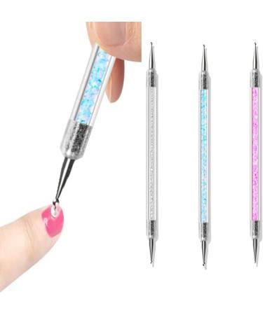 3 Pcs Double Ended Nail Dotting Pen Set for Nail Art Design - Buy Online on GoSupps.com