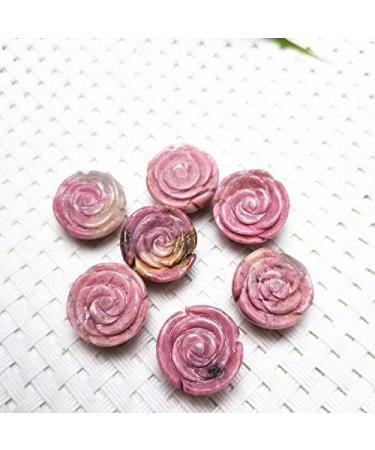 Natural Stone Carved Rose Rhodonite Crystal Flower for DYI Gift (Color : 5 pcs) - Buy Online on GoSupps.com