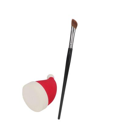 Buy Red Christmas Hat Shape Makeup Sponge Kit - Soft Tapered Brushes for Highlighting & Shading | International Shipping Available - Buy Online on GoSupps.com