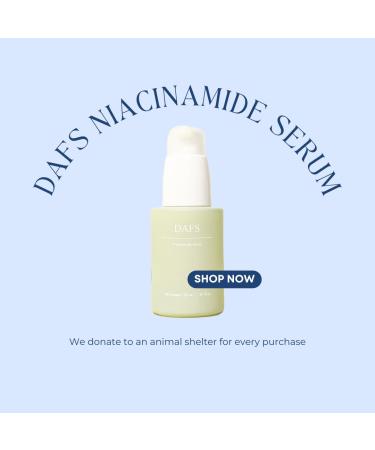 DAFS Niacinamide Serum for Face - Pore Minimizer Oil Control Redness Reduction & Skin Texture Improvement - Gentle for All Skin Types - 30ml - Buy Online on GoSupps.com